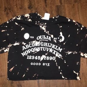 Ouija cropped bleach tee